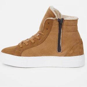 NWOT Celtic & Co Shearling High Top Sneakers in Whisky 7837